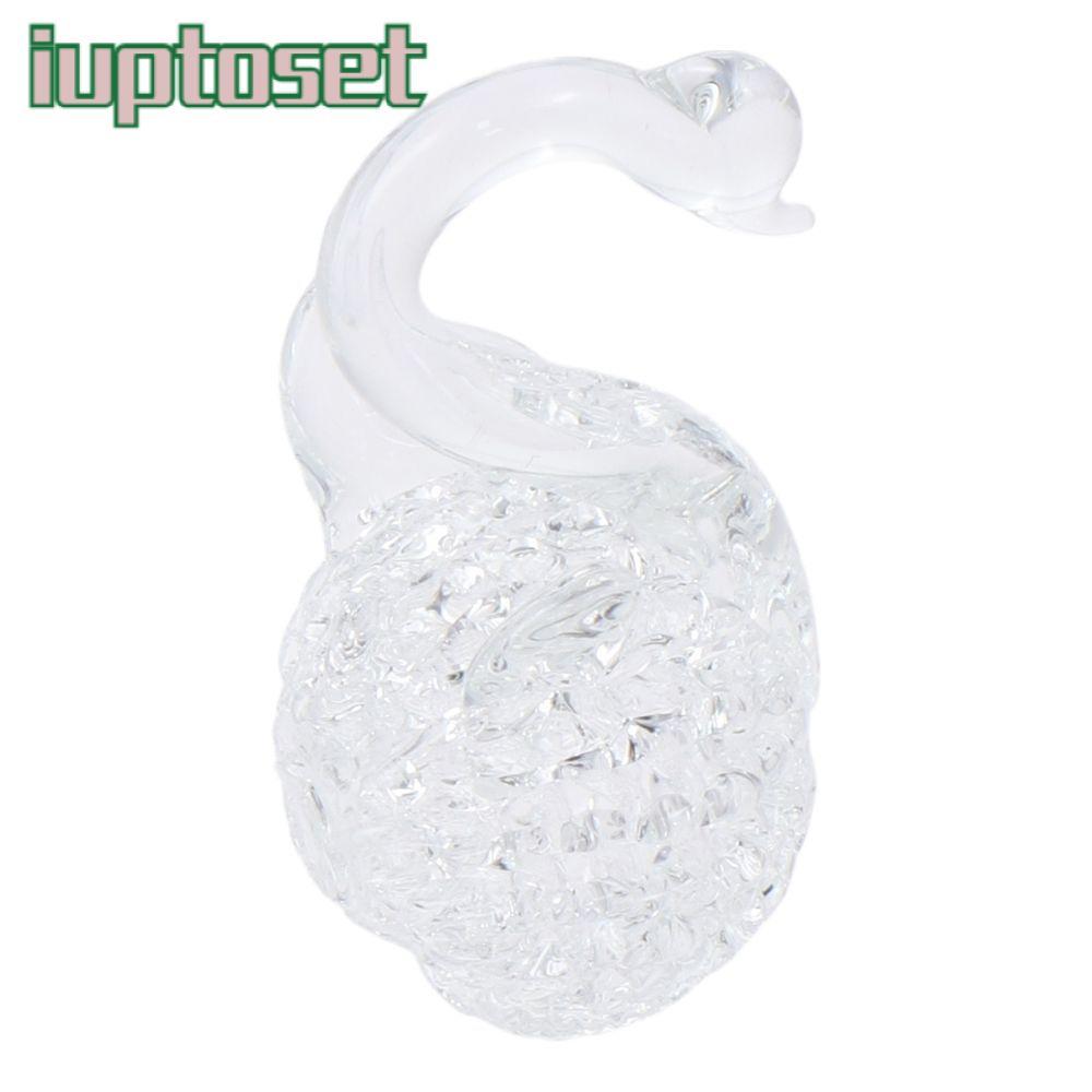 IUPTOSET Swan Crystal Decorative, Swan Crystal Crystal Decorative Jewelry, Fashion White Crystal Cra