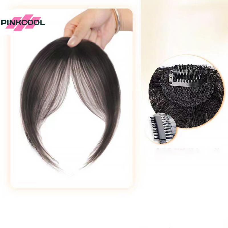PINKCOOL Air Bangs วิกผมสําหรับผู้หญิงหน้าผากธรรมชาติภาษาฝรั่งเศสคําปลอม Bangs Patch ไม่มีรอยต่อ Ban