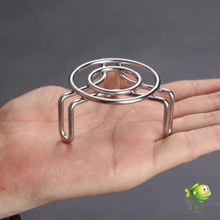 YOYO 1 ชิ้น ที่รองก้นหม้อ สแตนเลส ตะแกรงนึ่งไข่สแตนเลส ขนาดมินิ ใช้ได้หลายอย่าง Steamer Rack