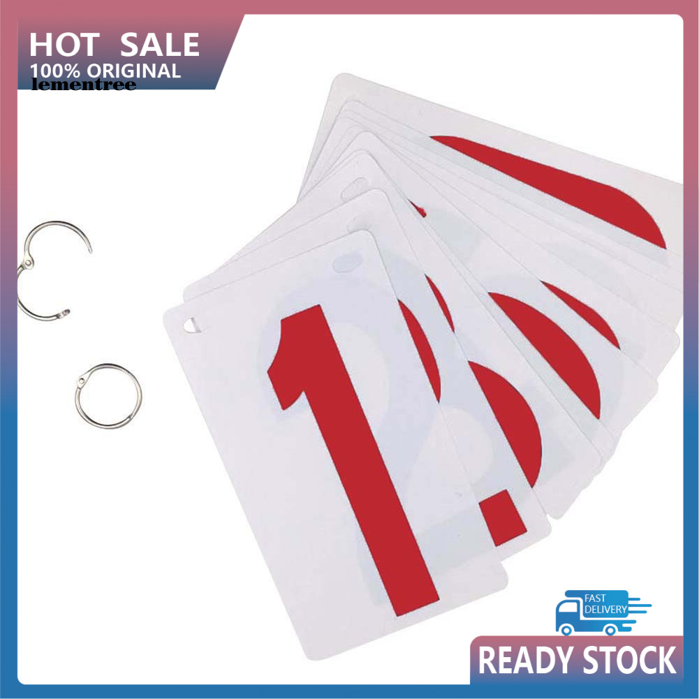 <lementree> 0-9 Score Number School Sports Competition Digit Scoreboard Replacement Cards