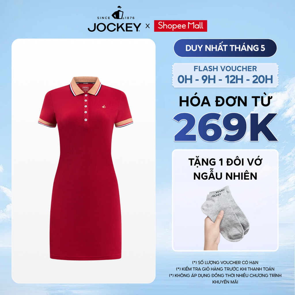 Jockey Noire ชุดเดรสโปโลแขนสั้นผู้หญิง - J4132