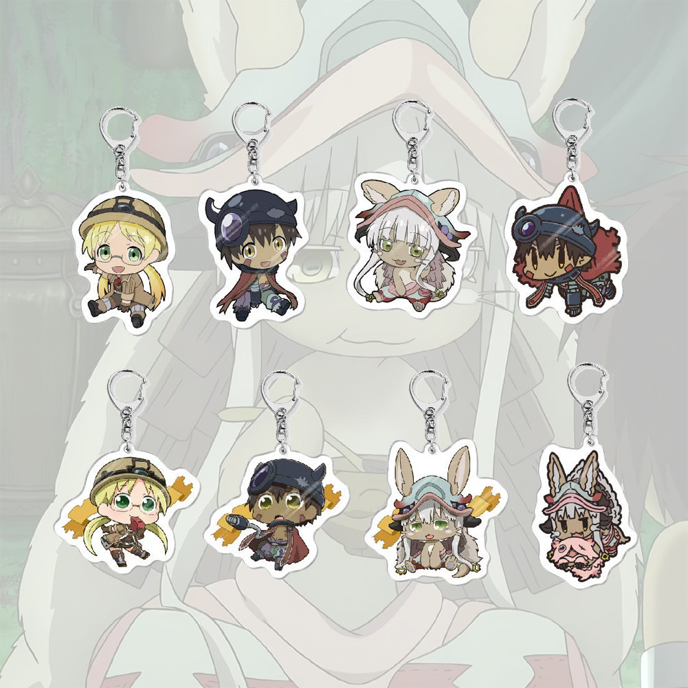 พวงกุญแจอนิเมะ จาก abyss Like Made in abyss พวงกุญแจจี้อะคริลิค