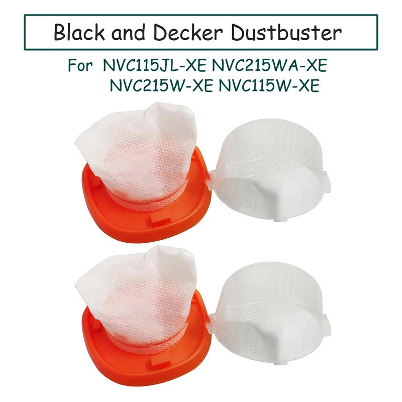 Dustbuster HNVCF10 สําหรับเครื่องดูดฝุ่นมือสีดําและ Decker NVC115JL-XE NVC215WA-XE NVC215W-XE NVC115