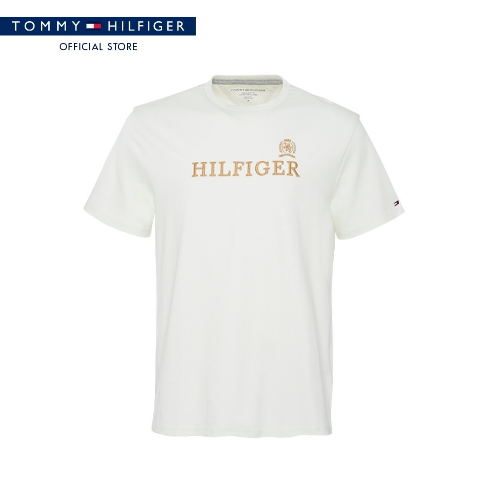 Tommy Hilfiger เสื้อยืด ผู้ชาย รุ่น XM0XM06465 YBI - สีเบจ