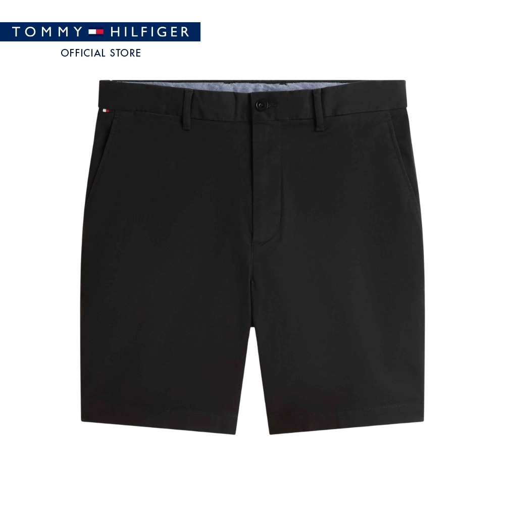 Tommy Hilfiger กางเกงขาสั้น ผู้ชาย รุ่น MW0MW42352 BDS - สีดำ