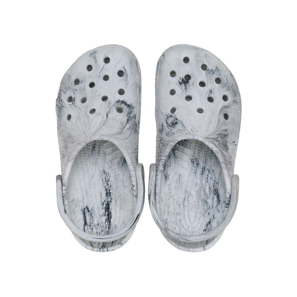 CROCS รองเท้าลำลองผู้ใหญ่ CLASSIC WATERCOLOR MARBLED CLOG รุ่น 211583-1WZ – GREY SWIRL ราคา ถูกที่สุด ดีลบีเคเค แกลเลอรีภาพที่ 5