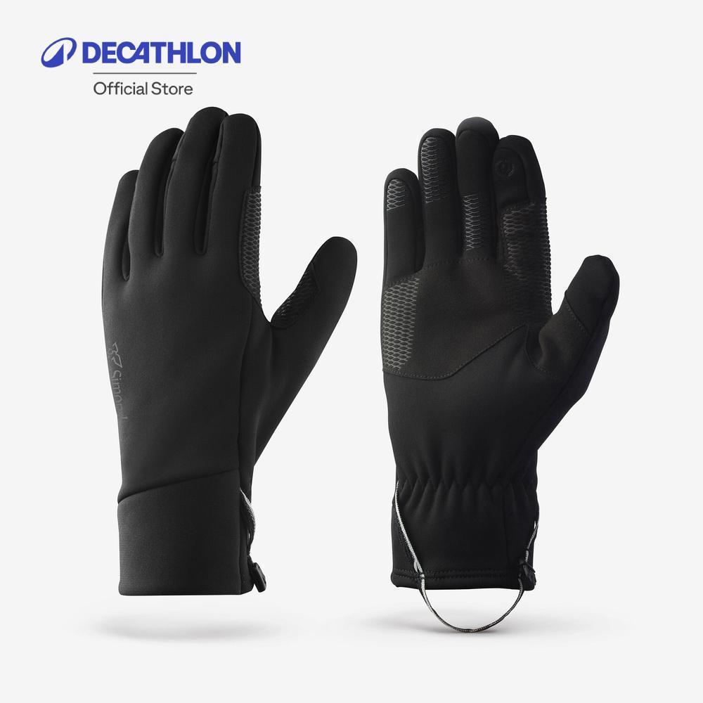 Decathlon Adult’S Warm And Tactile Trekking Gloves ถุงมือกันหนาวใช้กับจอระบบสัมผัสได้สำหรับผู้ใหญ่ ร