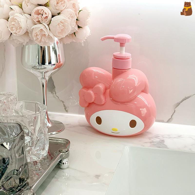 [TA] 900ml Sanrio Kuromi Soap Bottle Kawaii My Melody Shampoo Shower Milk Sub-Bottle Lotion Press St