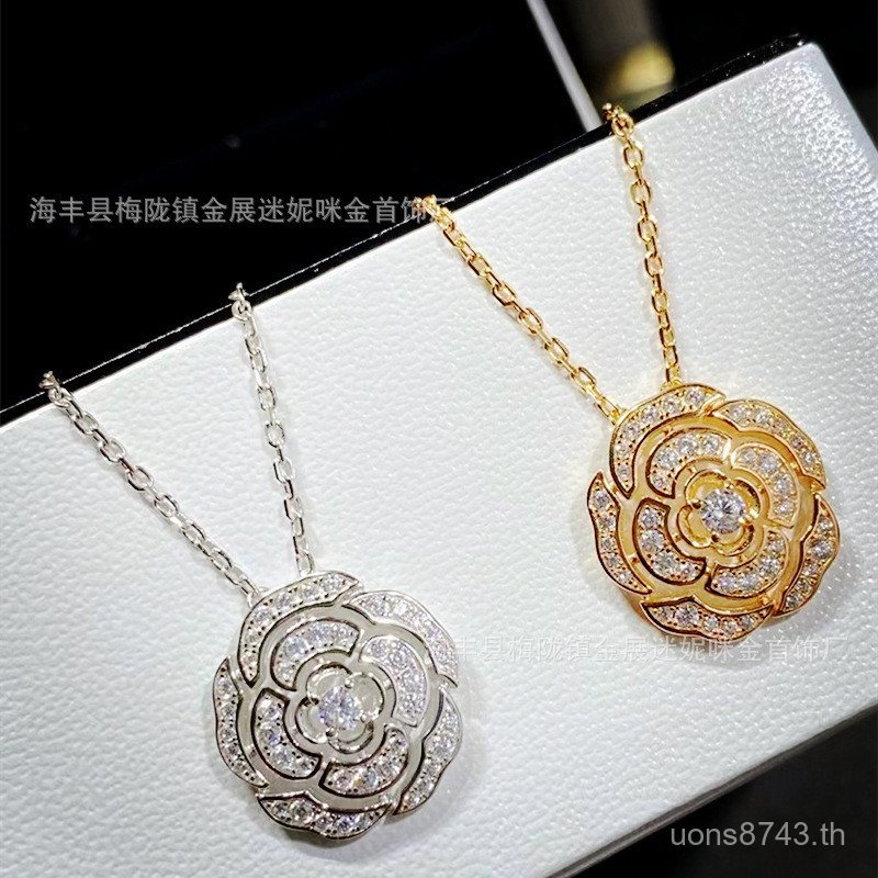 แฟชั่น Miv Simple Ladies สร้อยคอเพชร Jinshan สไตล์รู้สึก High-End หญิงขายตรง Full Gold-Plated สไตล์เ