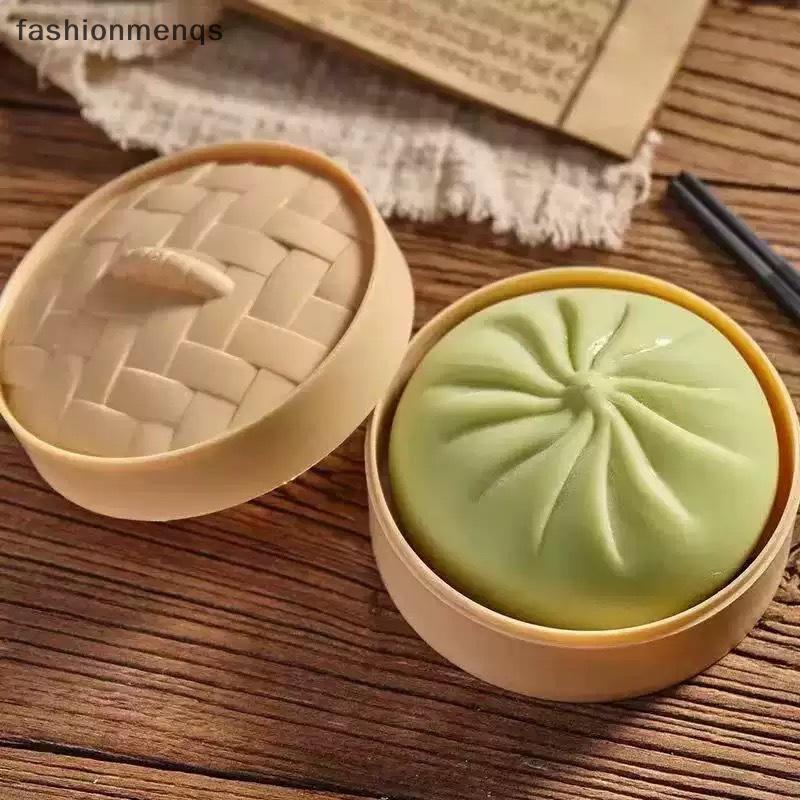 (GOOD) Squishy นึ่ง Dumpling Bun ของเล่นช้า Rising ความเครียดบรรเทานุ่มบีบตกแต่งความวิตกกังวล Anti Fidget Plaything สําหรับโฮมออฟฟิศโต๊ะ (ใหม่)