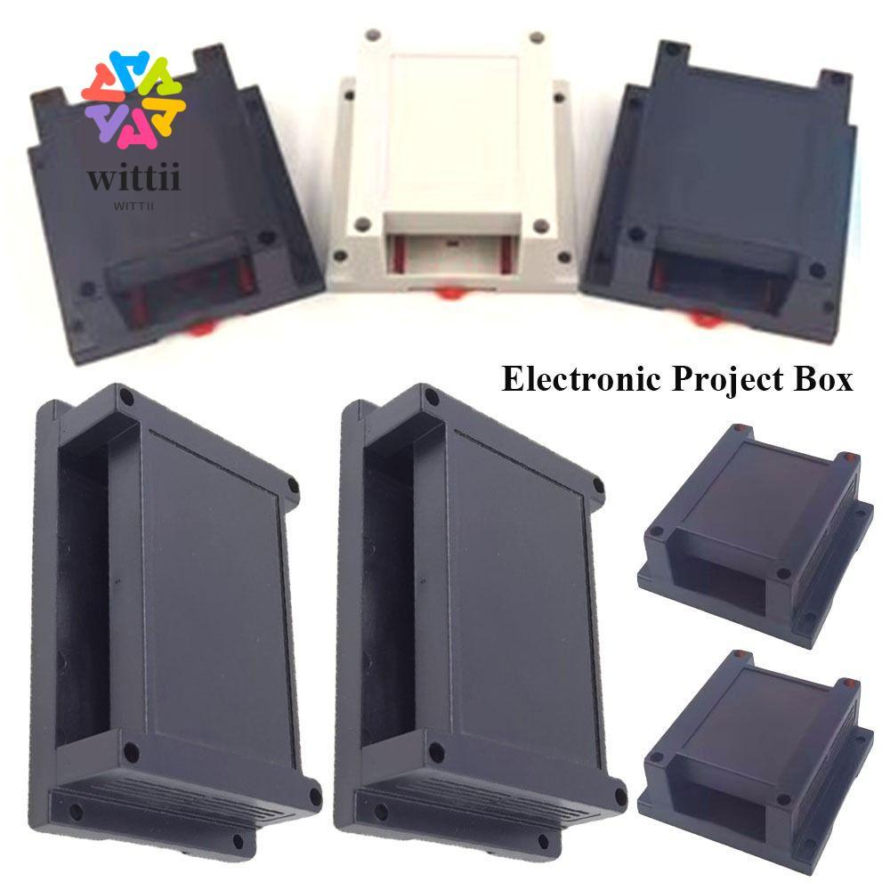 WITTII โครงการฝาครอบกันน้ําสีดํา/สีขาว PLC Controller ที่อยู่อาศัยเครื่องมือพลาสติก ABS