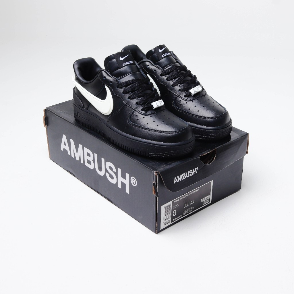 รองเท้า AF1 สีดำแบบโลว์ สำหรับสวมใส่ลำลองและออกกำลังกาย