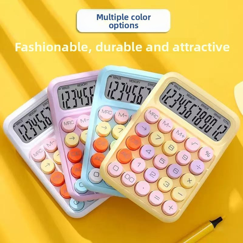 Ins Style Dopamine Mechanical Keyboard Calculator Student Dedicated High-Appearance Computer 12-Bit 