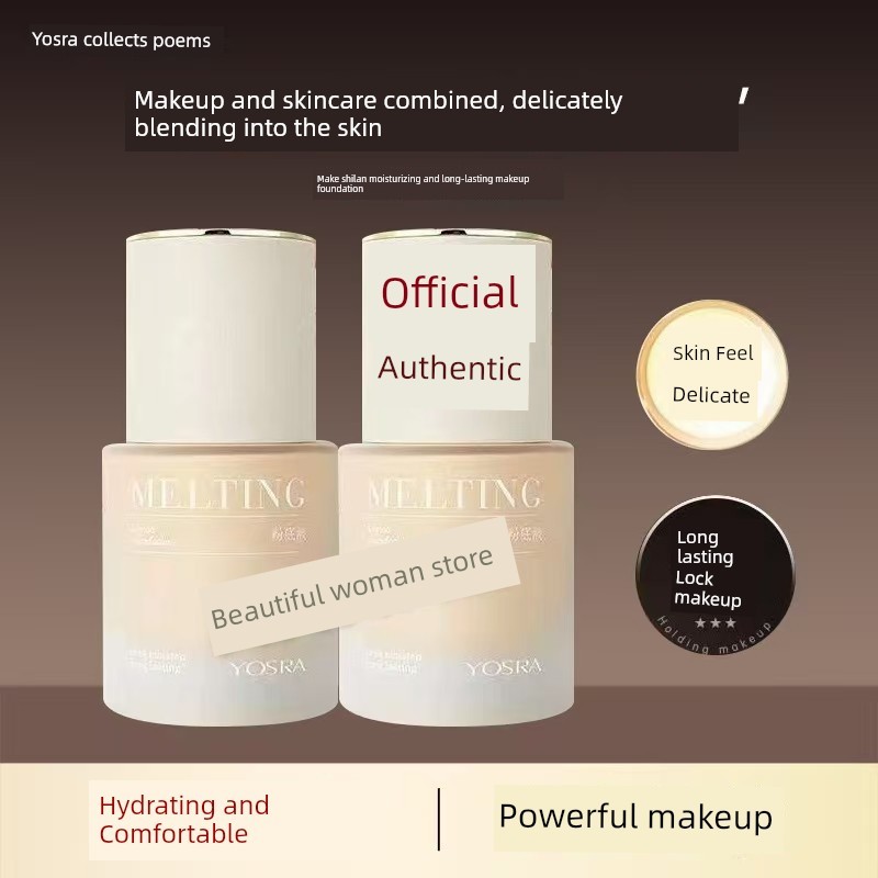 ครีมรองพื้น รองพื้น cushion You Shilan Moisturizing Makeup Holding Liquid Foundation บีบีครีมคอนซีลเ