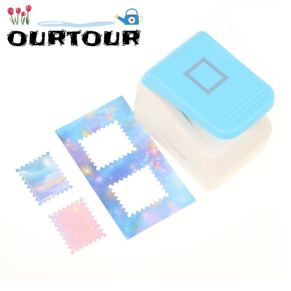 URTOUR Stamp Border Punch, Embosser DIY Crafts Stamp ลายนูน| ทําด้วยมือประหยัดแรงงานแบบพกพาแสตมป์ฟัน