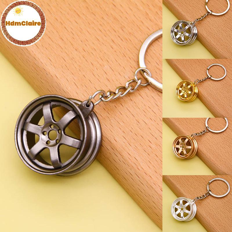 HdmClaire Car Modification Hub Keychain Manual Lever Car Metal Keychain Turbo Gear Pendant TH