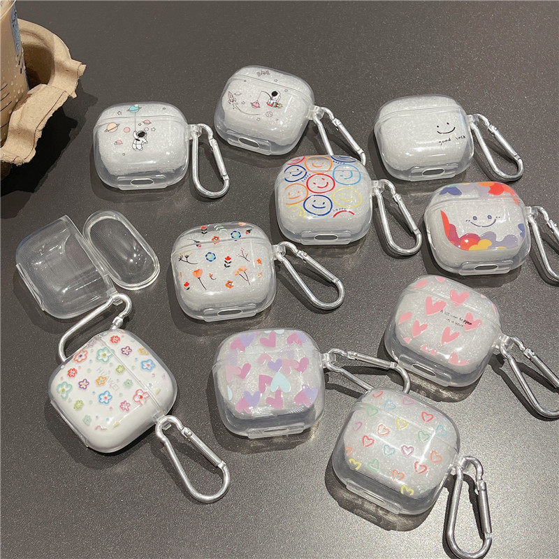 เหมาะสําหรับ Huawei freebuds SE2 เคสป้องกันฟรี budsse2 หูฟังป้องกันกรณีโปร่งใสดอกไม้ขนาดเล็กไร้สายบล