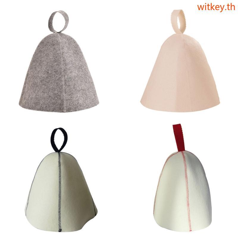 Wool Felt Sauna Hat Russian Banya Bath Showering Heads Hat Decor Protections