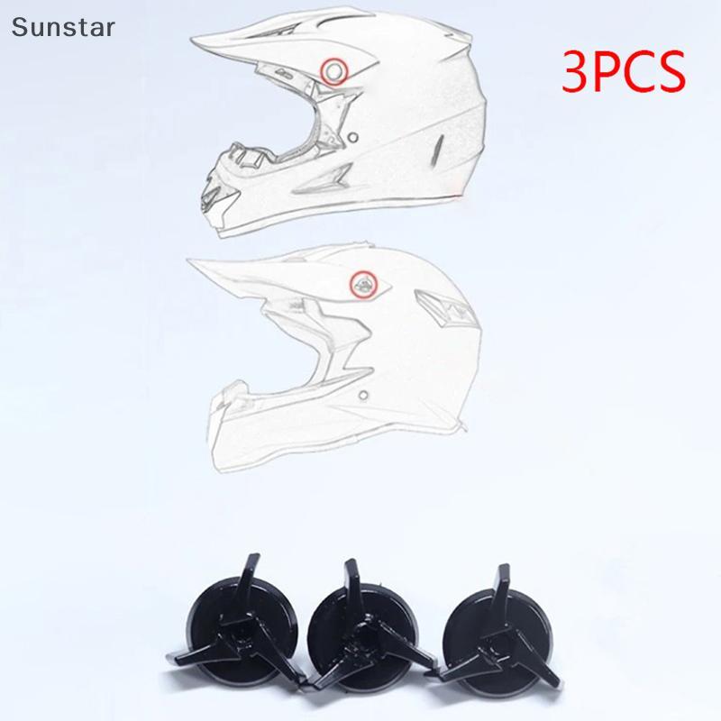 Sunstar หมวกกันน็อค Off-road สกรูพิเศษสําหรับ Sun Visor Fixing สกรูพลาสติกสากล Off-road หมวกกันน็อคสกรู Nice