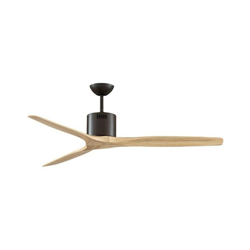 L&E พัดลมเพดานKEN40DC DBG/NATURAL WOOD-DR+RC
