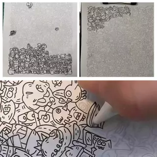 DIY สมุดวาดภาพสําหรับเด็ก Line Tracing Copying ระบายสีของเล่นเพื่อการศึกษาของขวัญสําหรับชายหญิงเด็กกระดาษของขวัญการ์ตูน
