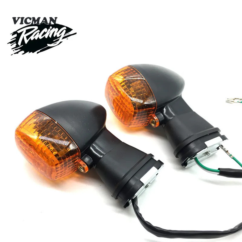 KAWASAKI ตัวบ่งชี้ไฟเลี้ยวหน้าไฟเลี้ยวสําหรับคาวาซากิ ZX600 Ninja ZX-6R ZX6R ZX-9R ZXR400 KLE 250/40