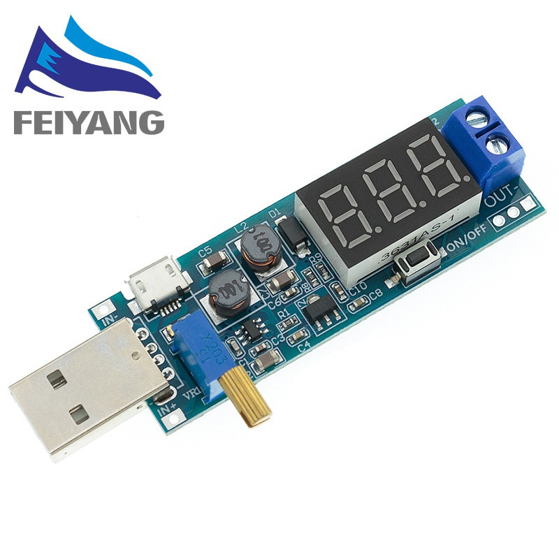โมดูลเพิ่มแรงดันไฟฟ้า DC-DC 5V - 3.5V / 12V DC 1.2V-24V