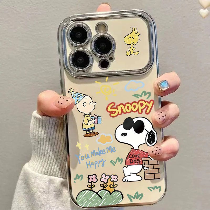 เคสไอโฟน สำหรับ IPhone 11 13 12 14 17 Air 16 15 Pro Max XR Max 7 8 Plus การ์ตูน Snoopy 3D เคส IPhone 6DSC268A