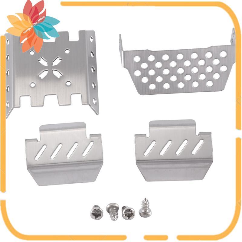 Metal Chassis Armor Axle Protector Plate for YiKong YK4082 YK4102 YK4103 RC Crawler Car Upgrade Part