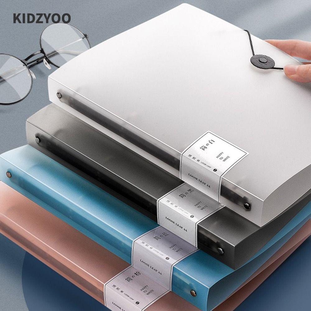 KIDZYOO Family ID Storage Bag, A4/A5/B5 Binder PP Storage Booklet, Multifunctional Dust Loose Leaf Fil Bag School