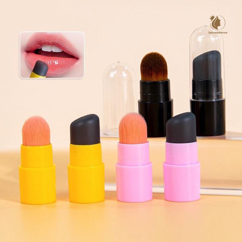 [PE] Mini Silicone Lip Brush Angled CONCEALER Makeup Brush Tool Portable Round Head Soft Lipsti Brus