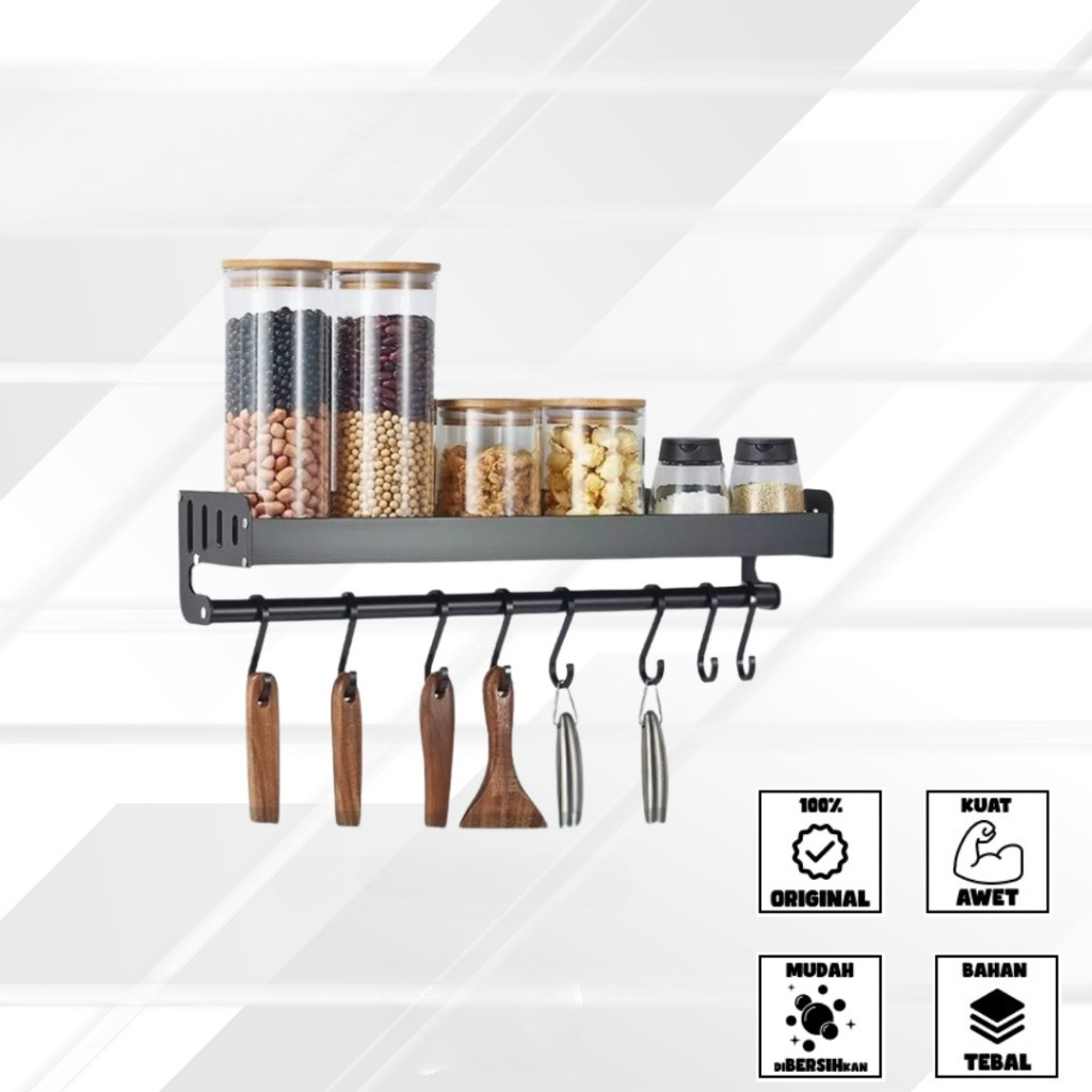 IRON WALL SPICE RACK KITCHEN WALL SPICE RACK KITCHEN Spice Storage Rack KITCHEN Spice มัลติฟังก์ชั่น