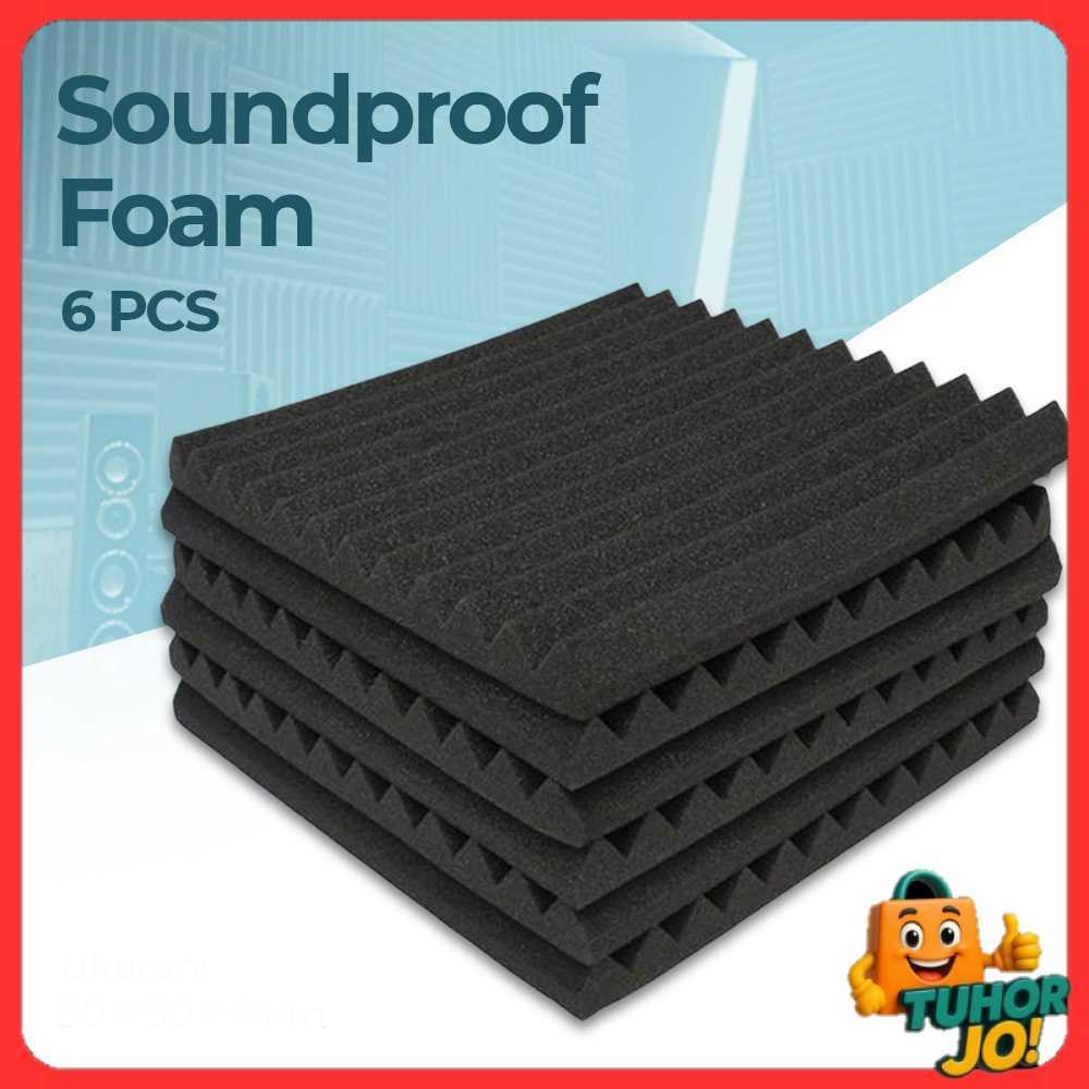 โฟมกันเสียง โฟมไข่ 31x31x2.5ซม. 6ชิ้น - SFS1