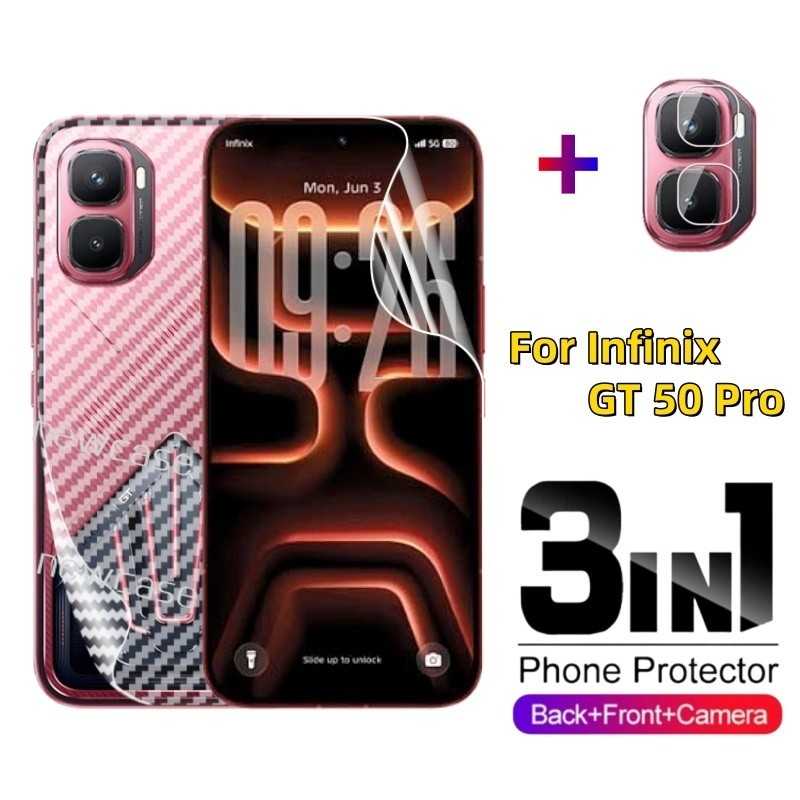 3in1 ด้านหน้ากลับคลุมทั้งหมดป้องกัน Tpu Hydrogel ฟิล์มสําหรับ Infinix GT 50 30 20 Pro 5G 2026 GT50 G