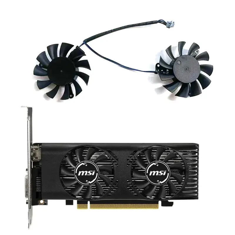 ใหม่ 50 มม.2PIN HA5510H12F-Z DC 12V 0.3A GTX 1650 GPU พัดลมสําหรับ MSI GeForce GTX 1650 LP OCV1 กราฟ