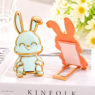 ที่วางโทรศัพท์มือถือ ลายกระต่ายน่ารัก แบบสติกเกอร์แปะหลัง พับได้ ใช้ได้ทุกรุ่น หมุนได้ พร้อมส่ง