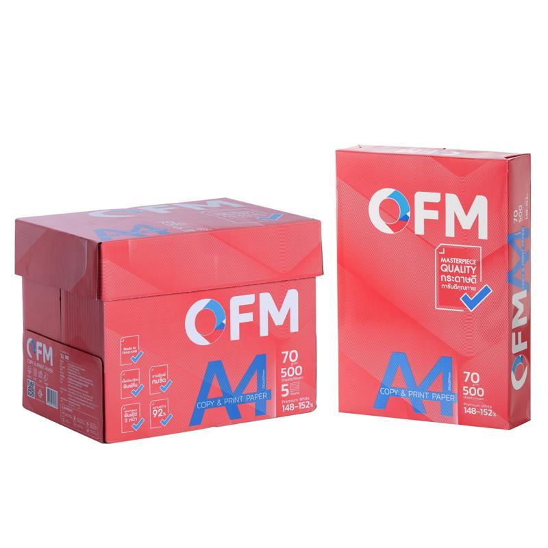 OFM กระดาษถ่ายเอกสาร A4 70แกรม (5 รีม/แพ็ค)