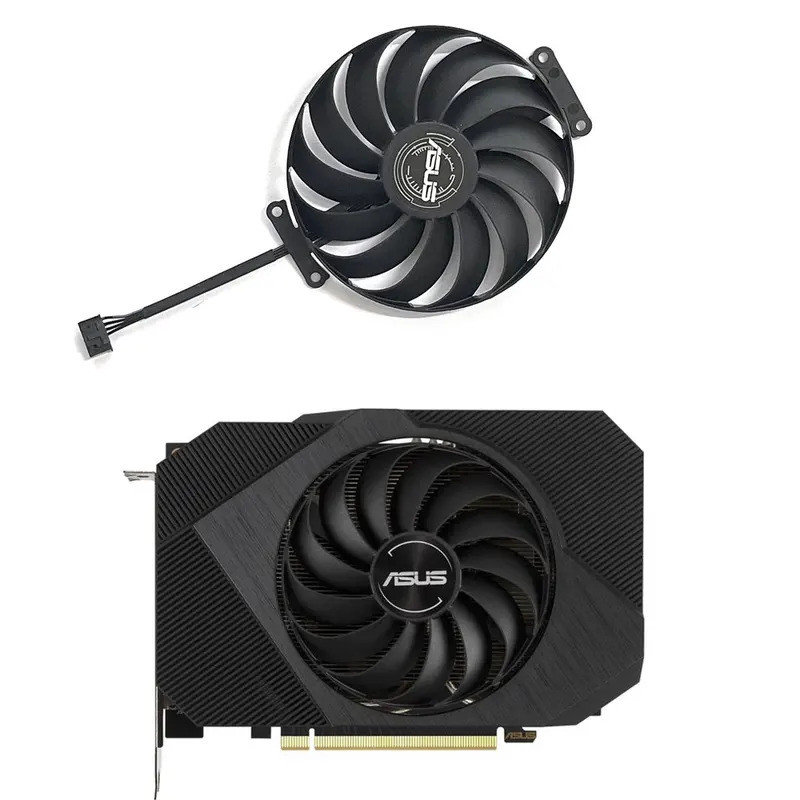 ที 6 ขา 95 มม.129215SU CF1010U12D T129215BU Asus GTX1650 RTX3050 3060 พัดลมระบายความร้อนการ์ดกราฟิก 