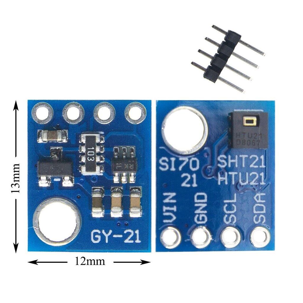 เซ็นเซอร์ความชื้น 1 ชิ้นพร้อมอินเทอร์เฟซ I2C Si7021 GY-21 HTU21 สําหรับ Arduino-Radial-High Pr