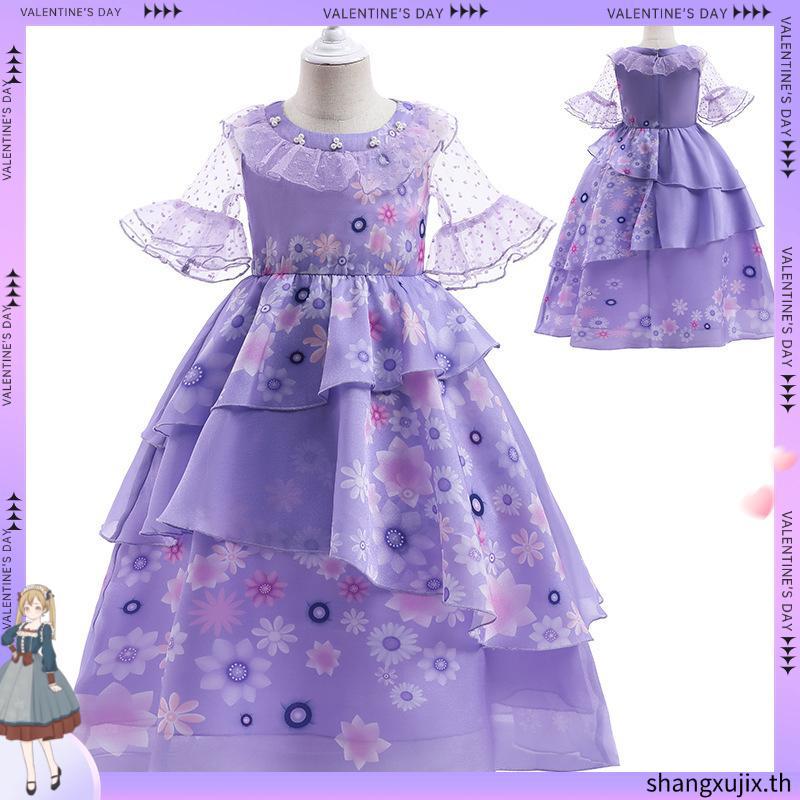 Disney Encanto Mirabel Madrigal Isabella Dolores Pepa ฮาโลวีนคอสเพลย์เครื่องแต่งกายสําหรับผู้ใหญ่ผู้