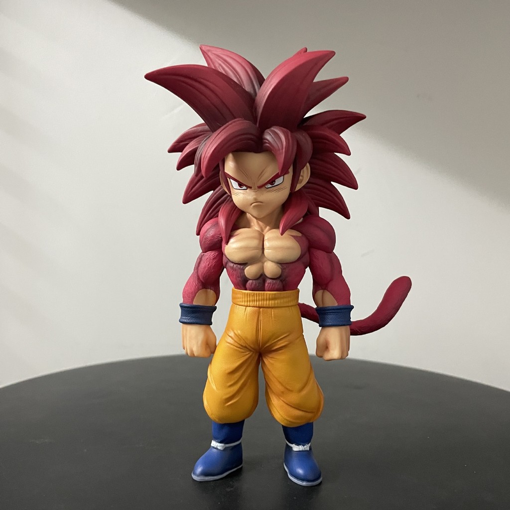 [ขายร้อน] Dragon Ball Great Demon Super Four Goku รูปยืนท่าทาง Super Four Goku อะนิเมะรูปตกแต่ง