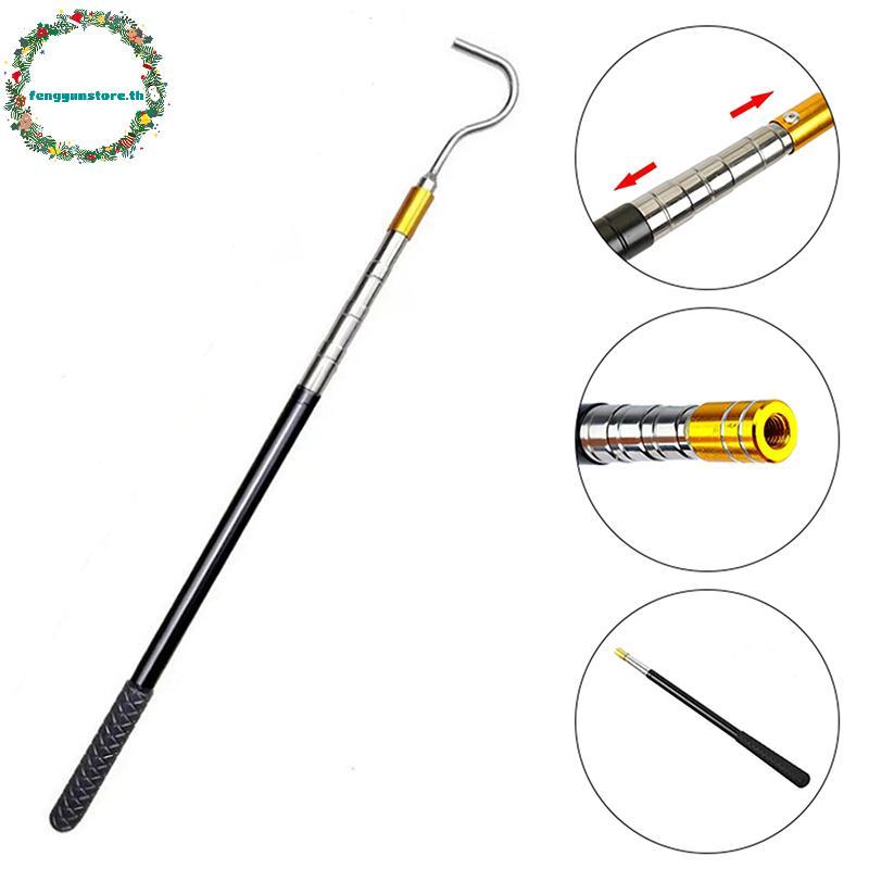 YUNSTORE Scalable งูตะขอสัตว์เลื้อยคลาน Catcher Sti Pole, snake Handling ชุดเครื่องมือสําหรับ Rattlesnakes Python Copperhead Removal จับ TH