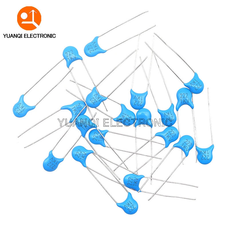 20pcs 1KV แรงดันไฟฟ้าเซรามิค Capacitor 1000V 22PF 47PF 100PF 220PF 470PF 680PF 1NF 2.2NF 4.7NF 10NF 
