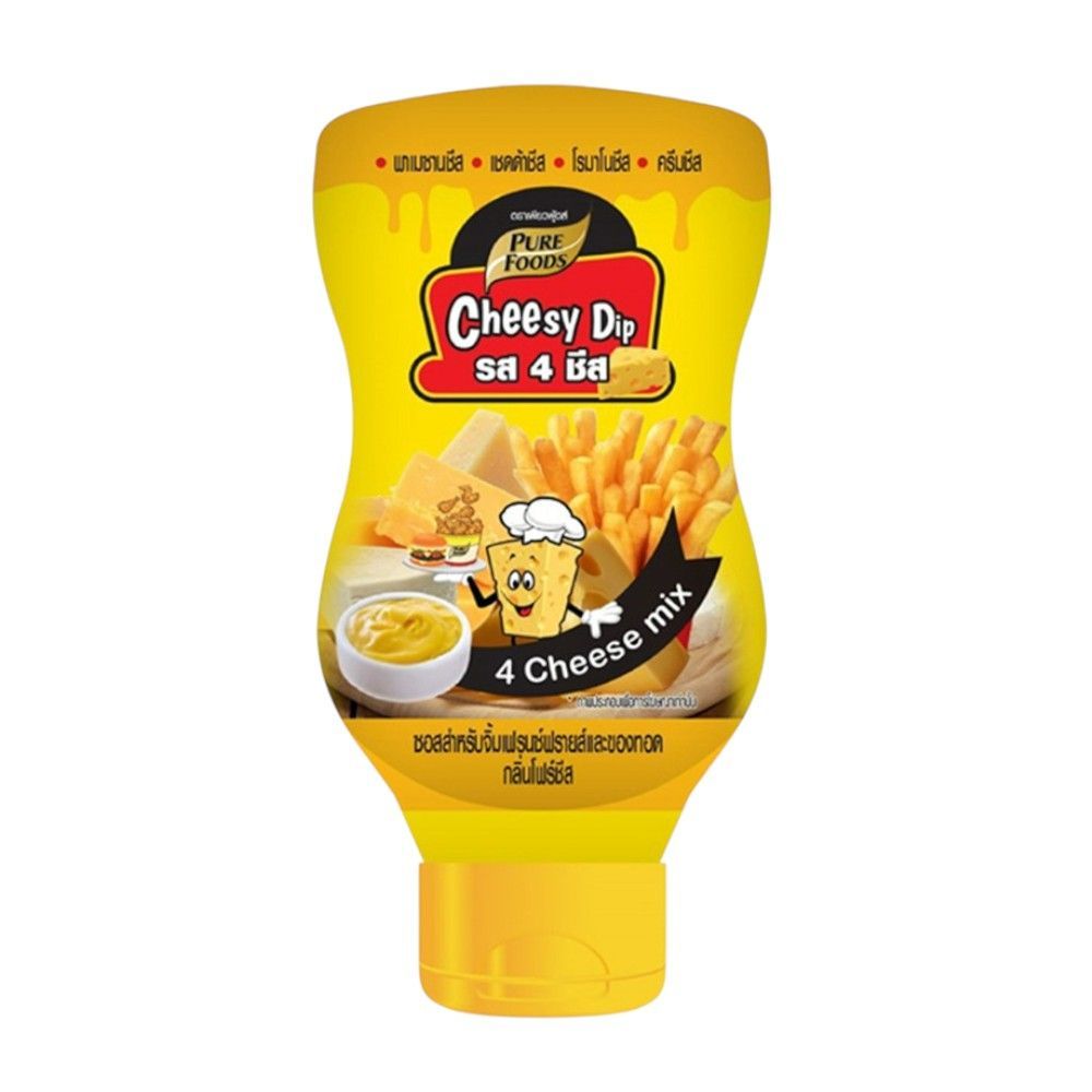 เพียวฟู้ดส์ มายองเนสจิ้มเฟรนฟราย 4 ชีส 200 กรัม PURE FOODS 4 CHEESE DIP FRENCH FRIES 200 G