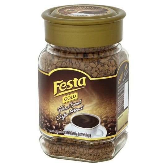 เฟสต้าโกลด์ฟรีซดรายคอฟฟี่ 100 กรัม FESTA GOLD FREEZE DRIED COFFEE 100 G.