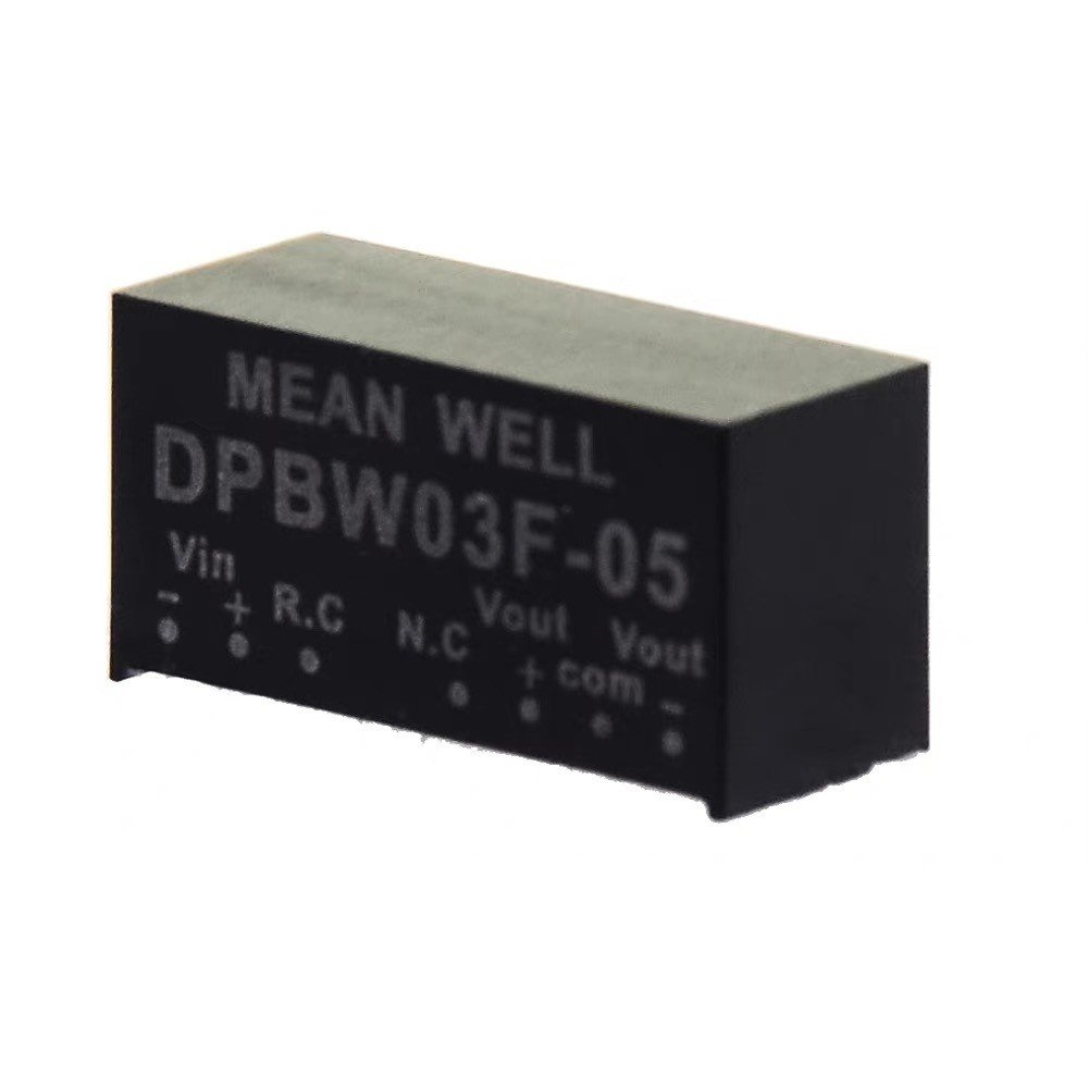 DPBW03G/03F เอาต์พุตคู่หมายถึง Well 3W SIP แพคเกจ DC-DC Regulated Converter DPBW03F-05 DPBW03F-12/15