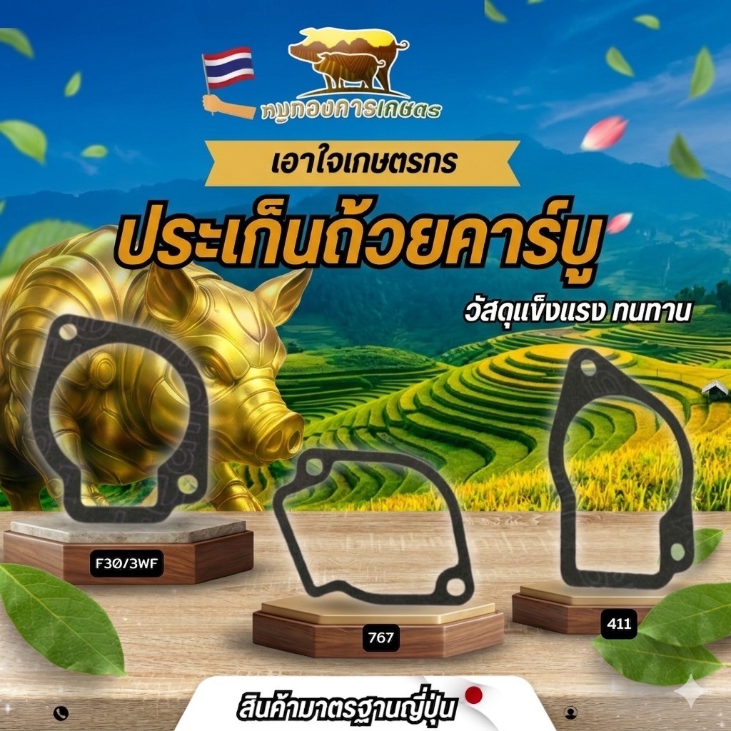 ปะเก็นถ้วยคาร์บูเรเตอร์ 411/767/3WF มาตรฐาน อะไหล่เกรดพรีเมียม ติดตั้งง่าย กันรั่วดีเยี่ยม ประเก็น
