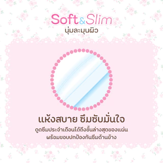 Felicia Soft & Slim ผ้าอนามัยแบบมีปีก บางสบาย ซึมซับดี 24 ซม. 14 ชิ้น