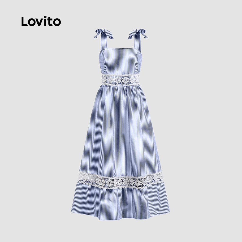 Lovito โบโฮ โบฮีเมียนเดรสลายชนเผ่าแพทเทิร์นSummer/ฤดูใบไม้ผลิ เดรสสำหรับผู้หญิง L124AD726
