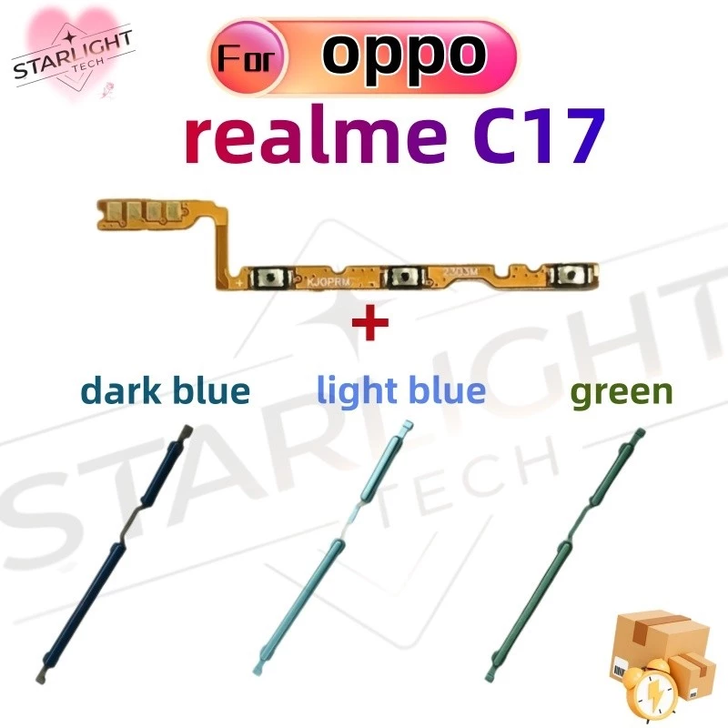 ปุ่มปรับระดับเสียงพลังงาน flex สําหรับ Realme C17 ON OFF ปุ่มสวิตช์สายริบบิ้น